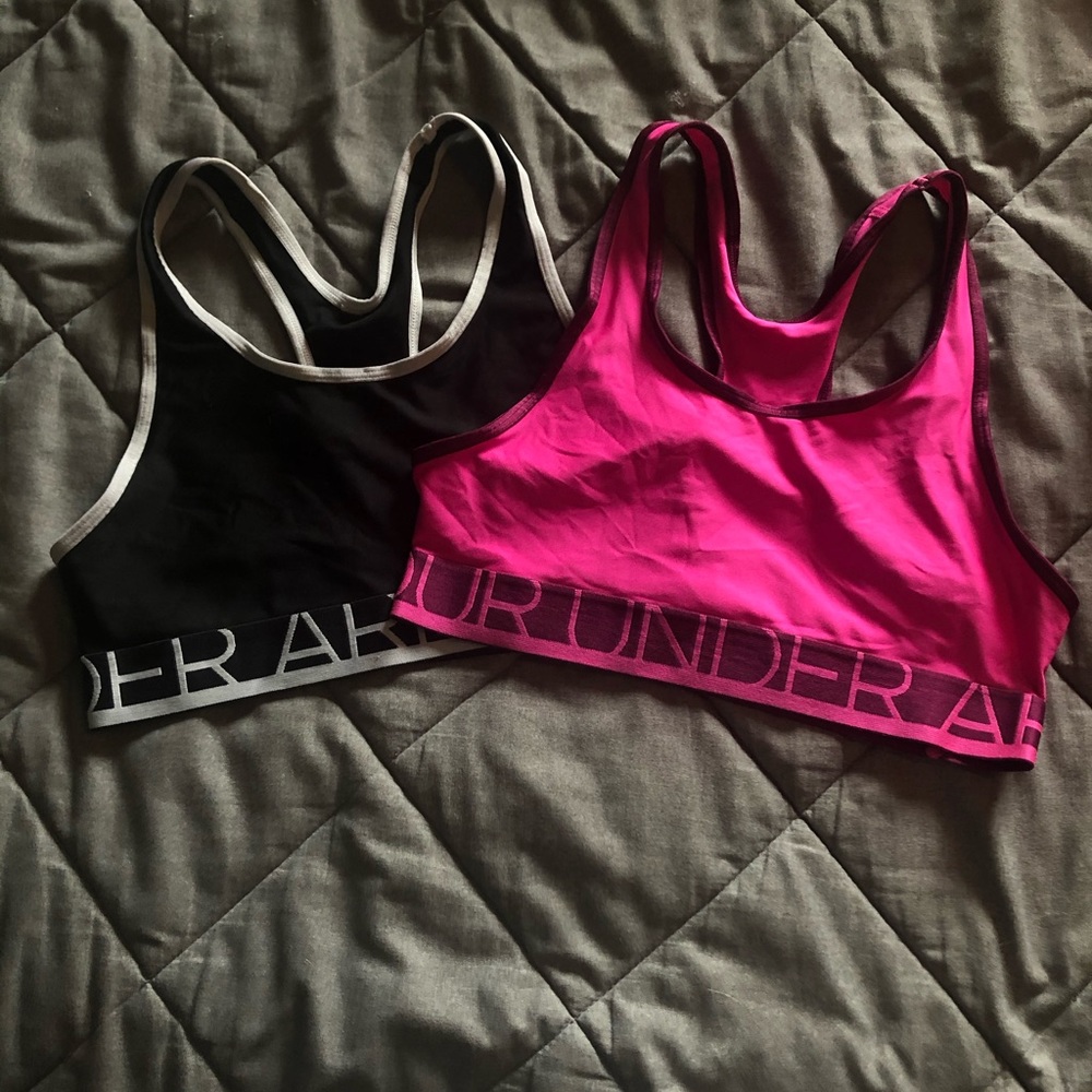2 Girls under armour bras